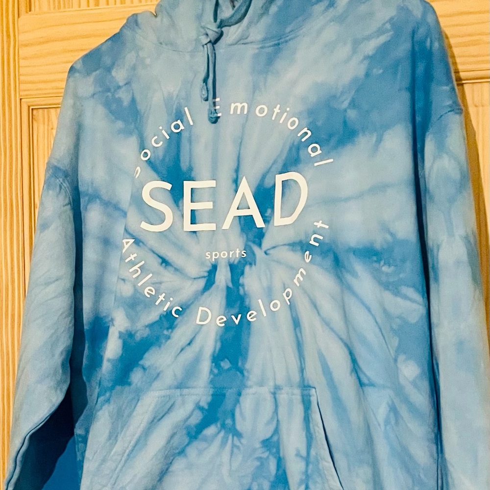 colortone Blue Tie-Dye SEAD Hoodie - Picture 7 of 12